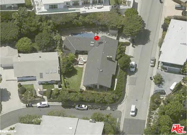 Aerial view original house