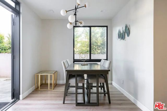 There is an additional dining area that holds up to 4 people.