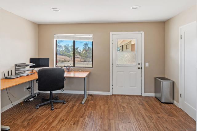 Office part of laundry room