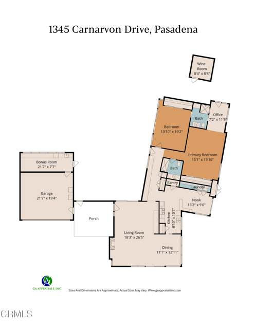 Detail Gallery Image 8 of 8 For 1345 Carnarvon Dr, Pasadena,  CA 91103 - 2 Beds | 2 Baths