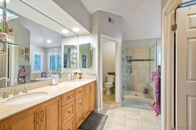 Dual vanities plus a walk-in closet are terrific features of the Primary Bath.