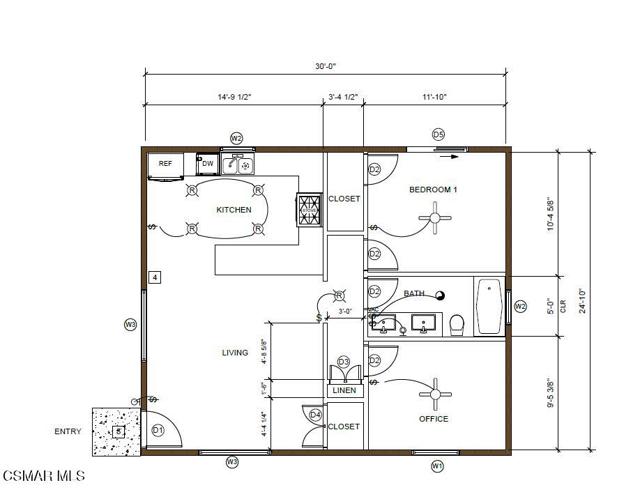 Sandberg 2 bed unit