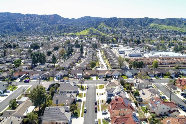 aerial looking at front