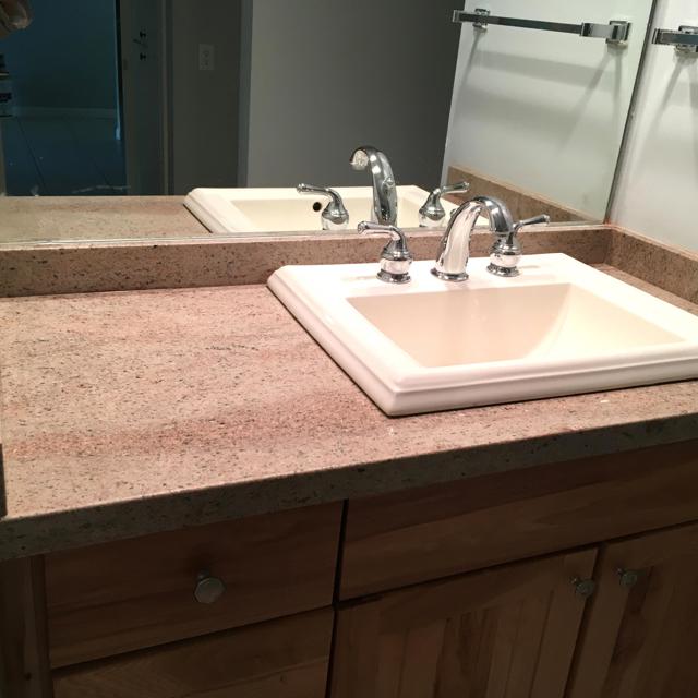 bathroom sink counter
