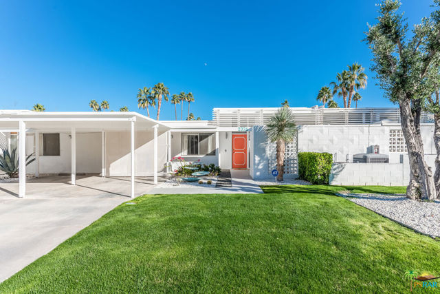This completely remodeled mid-century modern architecturally significant home is located in the highly desirable and much sought after Canyon View Estates neighborhood in south Palm Springs. Built in 1963 and designed by the celebrated architects Palmer and Krisel, this property is positioned amongst breathtaking mountain views, numerous hiking options, and unlimited golf. The home is filled with natural light streaming through clerestory windows. Gourmet kitchen includes, stainless steel appliances, convection oven, induction cooktop, imported porcelain countertops and Ken Mason handmade tile backsplash. A Jonathan Adler chandelier illuminates the dining area. Remodeled bathrooms feature custom walnut cabinetry and Brizo shower systems. Unwind on spacious private patio. Gorgeous pool and spa steps away. This home ticks all the boxes whether you're a Modernist, snowbird, or full time resident. Please visit www.2326SierraMadre.com