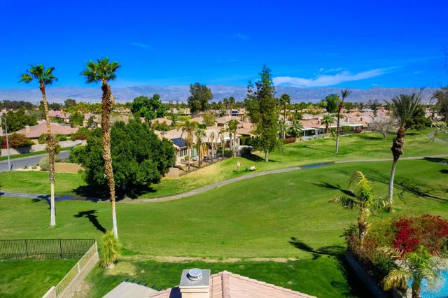 A areial backyard view