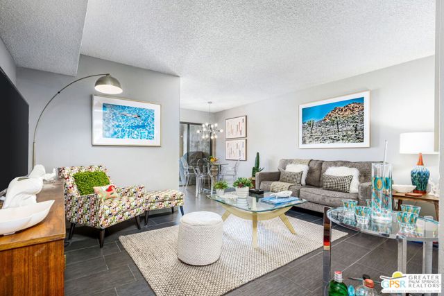 Open Floor Plan with Porcelain Tile Floors