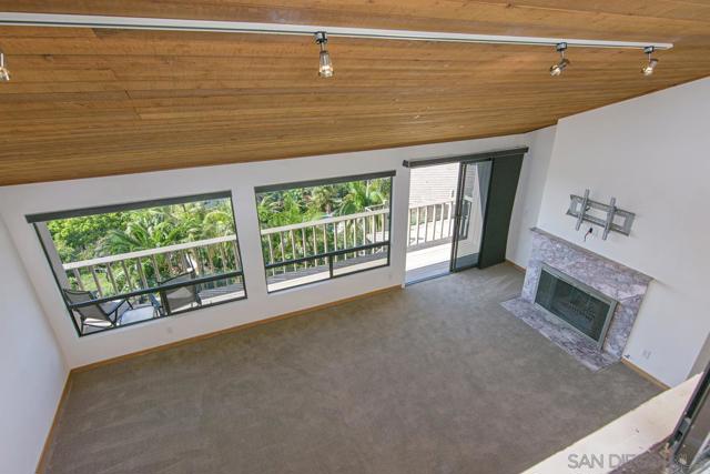 Photo of family room from the bonus loft.