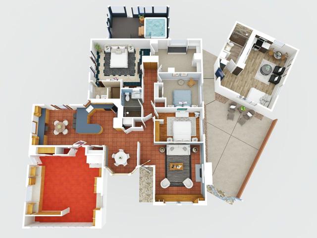 doll house / 3D view of house and ADU
