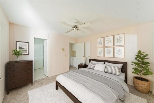 Serene Bedroom with Botanical Accents
