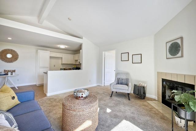 Main living area with view to the kitchen