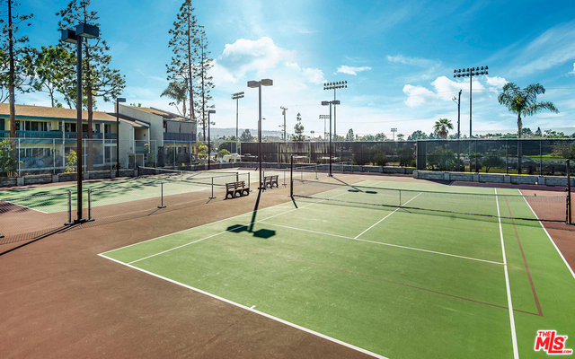 Newly completed tennis courts renovation