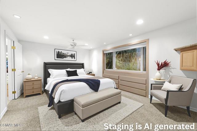 Staging is AI generated. 5