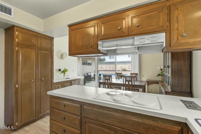 Open kitchen with cool vintage details