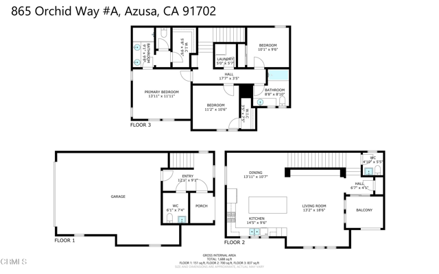 Detail Gallery Image 67 of 67 For 865 Orchid Way a,  Azusa,  CA 91702 - 3 Beds | 3/1 Baths