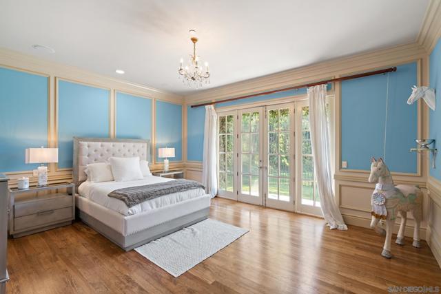 Gorgeous details in this guest bedroom complete with large walk in closet and beautiful bathroom