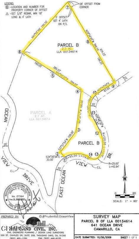 Detail Gallery Image 8 of 8 For 641 Lot B Ocean View Dr, Camarillo,  CA 93010 - – Beds | – Baths