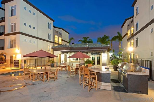 Twilight at the cabana by the pool.