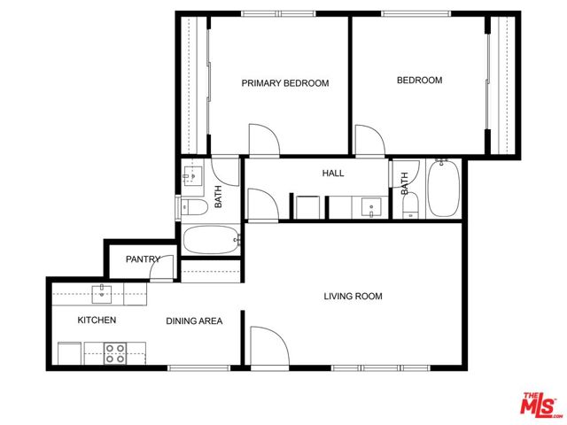 Floor Plan 2308 Schader Drive 101 Santa Monica