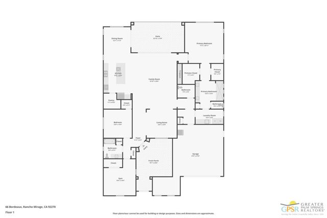 66 Bordeaux, Rancho Mirage, California 92270, 3 Bedrooms Bedrooms, ,2 BathroomsBathrooms,Single Family Residence,For Sale,Bordeaux,24430617