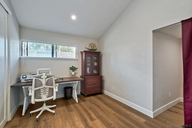 Office also includes a large walk-in closet/storage area.