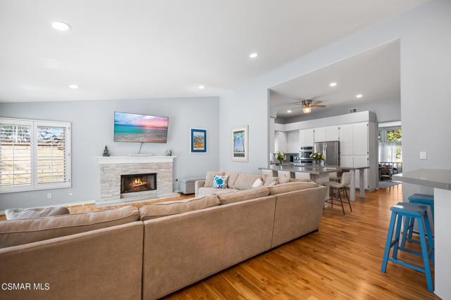 Family Room Open to the Kitchen