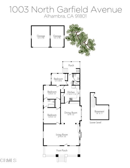 1003 N Garfield Ave - Floor Plan