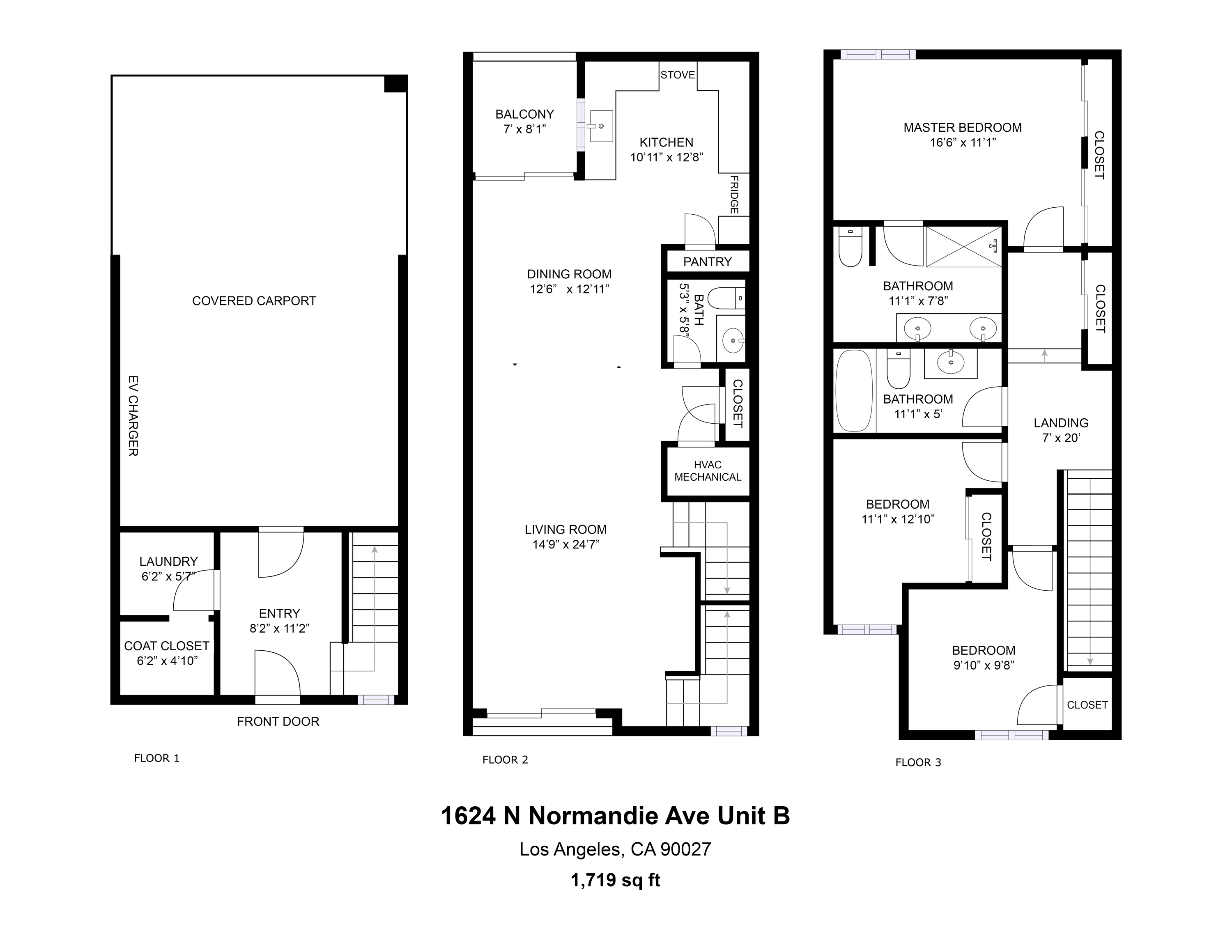 1624 Normandie B Floor Plan