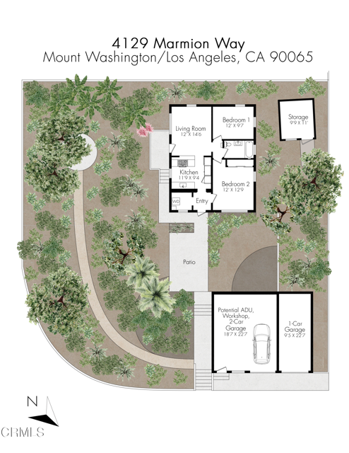 Detail Gallery Image 31 of 31 For 4129 Marmion Way, Los Angeles,  CA 90065 - 2 Beds | 1 Baths