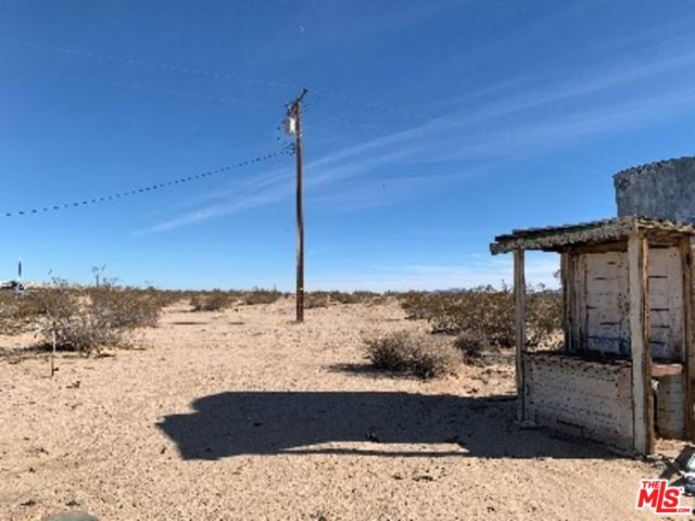 Power pole on property