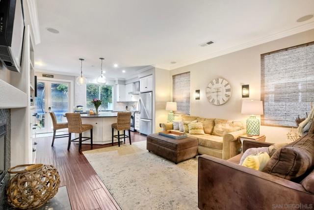 Family Room opens up to the kitchen.  A terrific great room feeling!