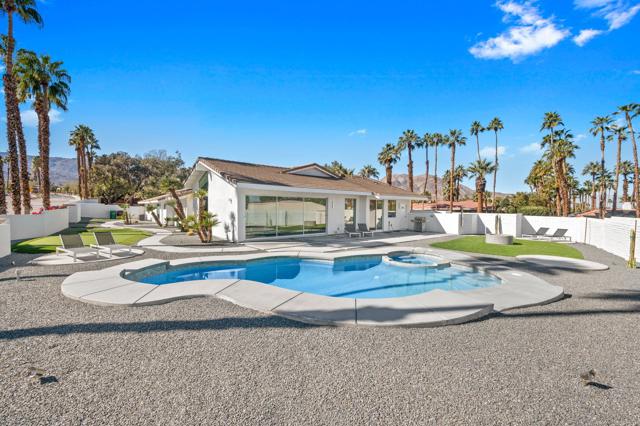 pool shot and back of house