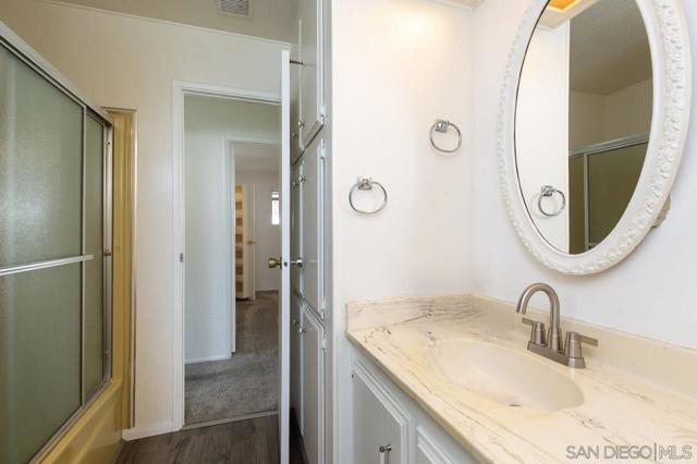 Full Guest Bathroom with view to the 2nd-Guest Bedroom!