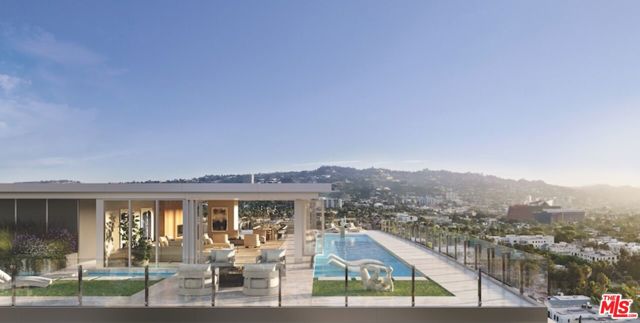 Occupying the top two floors of the Four Seasons Private Residences LA, and overlooking all of Los Angeles and beyond, presides "One LA"; simply put, the finest penthouse in all of Los Angeles. Spanning nearly 13,000 square feet of indoor living space and a nearly 6,000 square foot roof deck, this ultimate Penthouse boasts staggering 360-degree views dramatically visible through the floor-to-ceiling glass which envelops all four sides of the Residence. This extraordinary expression of Southern California's singular architecture features two floors of customizable interiors with the number of bedrooms and bathrooms made to suit the owner's needs. The spectacular wraparound roof deck sports a private lap pool, two reflecting pools and still much more space for lounging, dining and entertaining. One LA additionally features private elevator access directly into the Penthouse; a private elevator between the Residence's two floors; and a private 6-car garage. Towering above its neighbors and set in a coveted central location adjacent to the iconic Four Seasons Hotel, the Four Seasons Private Residences Los Angeles is a limited collection of 59 residences set within a distinctive, newly-built 13-story building, the residences offer living spaces steeped in California Modern style with custom interiors by Martyn Lawrence Bullard and are crafted to maximize L.A.'s sought-after indoor-outdoor living. Residents of the Four Seasons Private Residences Los Angeles enjoy an unrivaled, service-rich lifestyle with five-star onsite services, including world-class concierge, in-residence dining and housekeeping, plus a private, saltwater pool with cabanas, a 19-seat IMAX Private Theatre Palais and lounge, a Harley Pasternak-designed Fitness Center, a residents' lounge, and more.