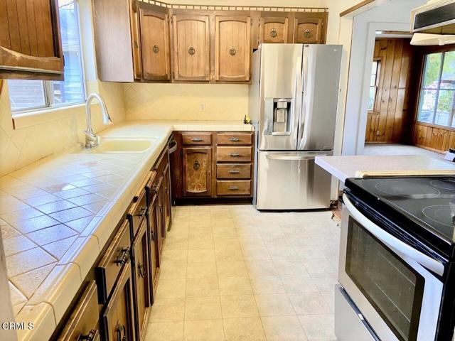 Kitchen with Tile Counters