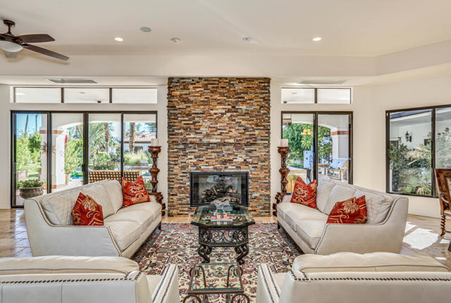 One of 2 fireplaces