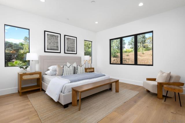 Generous bedroom suite in detached guest home.