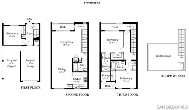 539 Orange Ave, Coronado, California 92118, 3 Bedrooms Bedrooms, ,3 BathroomsBathrooms,Townhouse,For Sale,Orange Ave,240028293SD