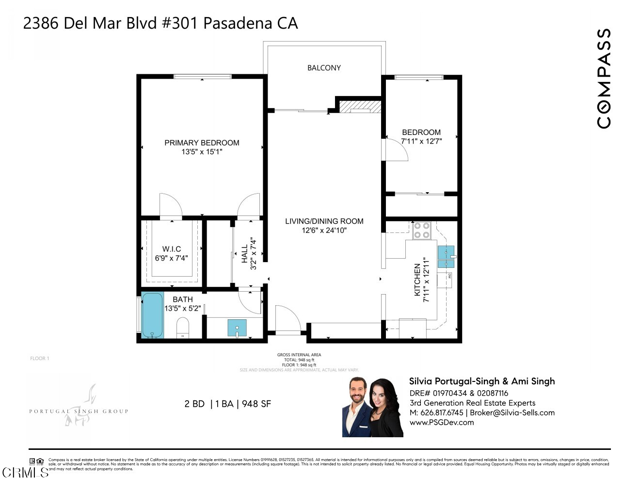 Detail Gallery Image 51 of 51 For 2386 E Del Mar Bld #301,  Pasadena,  CA 91107 - 2 Beds | 1 Baths
