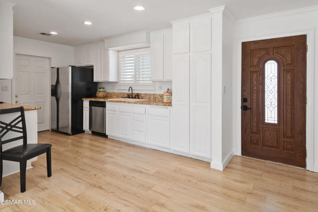 Kitchen and entry