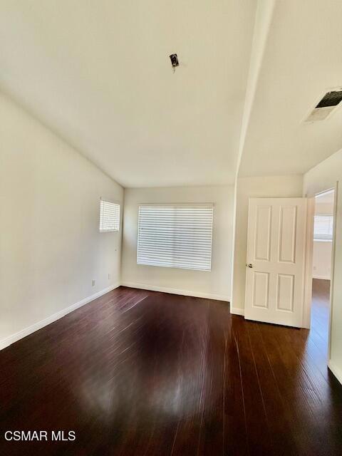 Master bedroom with double door entry