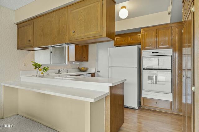 Open kitchen with cool vintage details