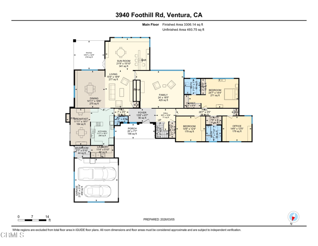 Detail Gallery Image 52 of 52 For 3940 Foothill Rd, Ventura,  CA 93003 - 4 Beds | 3/1 Baths