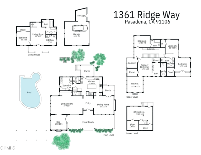Detail Gallery Image 60 of 60 For 1361 Ridge Way, Pasadena,  CA 91106 - 5 Beds | 4/2 Baths