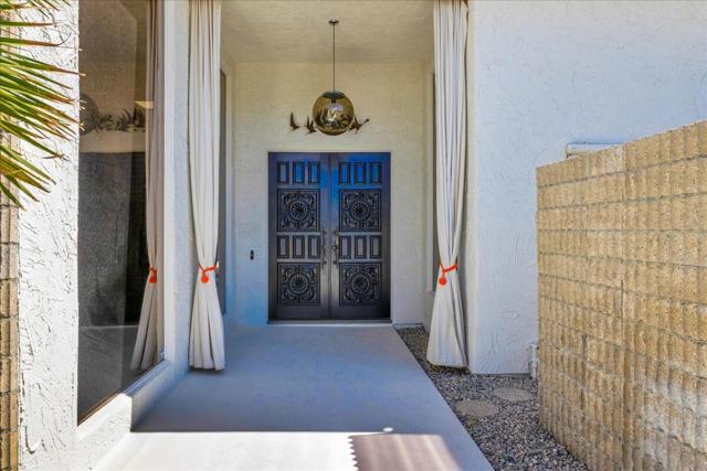 Sculpted Wood Double Door Entry