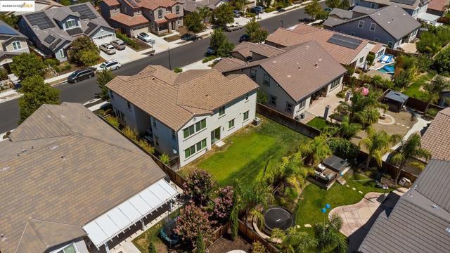Aerial view of residential area