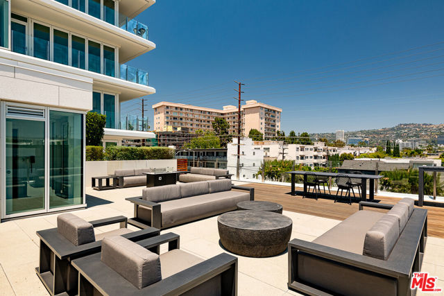 Private roof deck for this uni