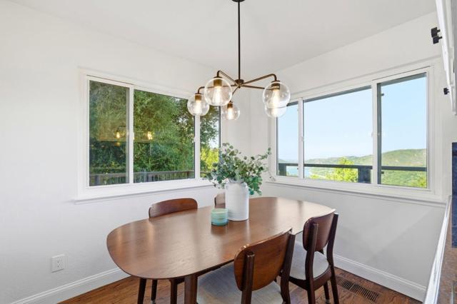 Separate dining area off kitchen