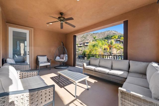 Primary suite Covered patio views of back yard and surrounding mountains