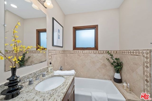 Guest bathroom off family room